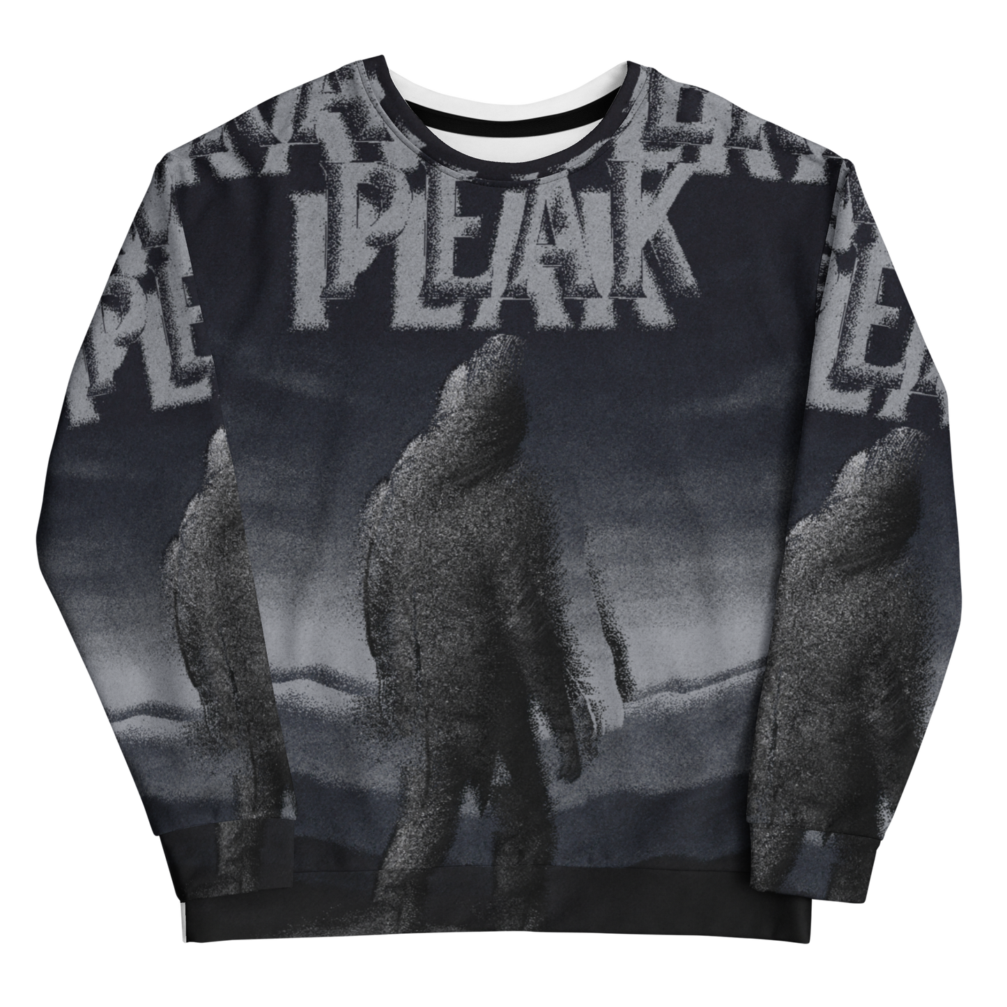 Strawberry Peak – Ash Full-Print Sweatshirt